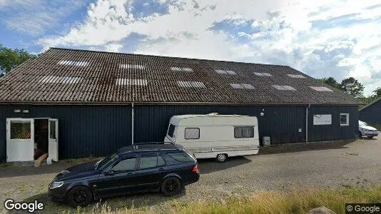 Verkstedhaller til salgs i Hornbæk – Bilde fra Google Street View