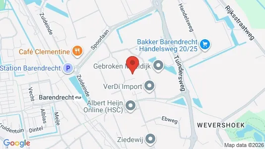 Företagslokaler för uthyrning i Barendrecht – Foto från Google Street View