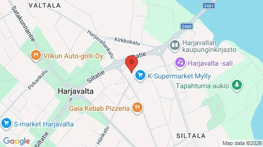 Varastot Vuokrattavana i Harjavalta - Kuva Google Street Viewstä