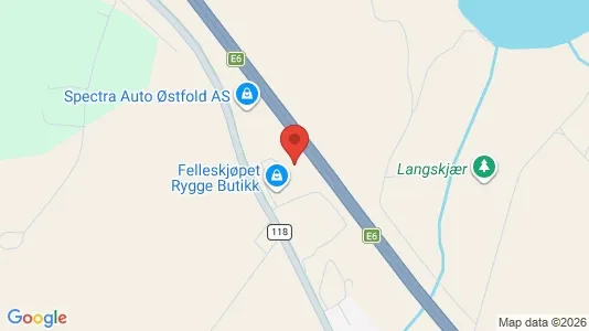 Gewerbeflächen zur Miete i Rygge – Foto von Google Street View
