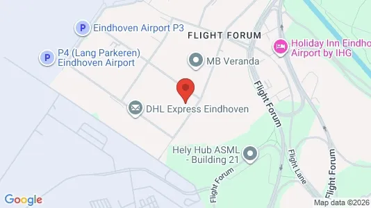 Kontorer til leie i Eindhoven - kort over placeringen