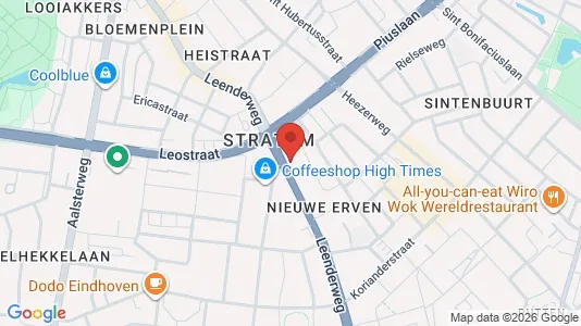 Lokaler til leje i Eindhoven - kort over placeringen