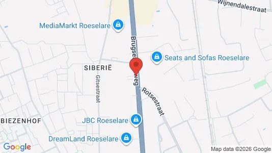 Lokaler til leje i Roeselare - Foto fra Google Street View