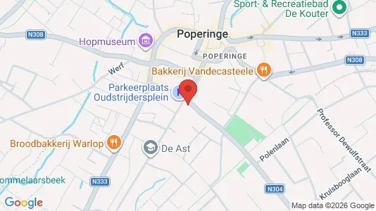 Kantorruimte te huur i Poperinge - Foto uit Google Street View