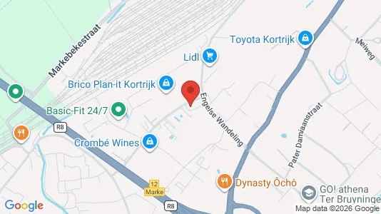 Office spaces for rent i Kortrijk - kort over placeringen