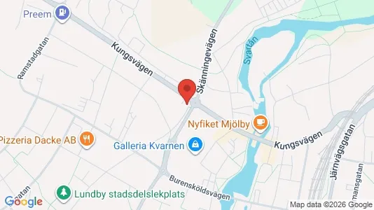 Gewerbeflächen zur Miete i Mjölby – Foto von Google Street View