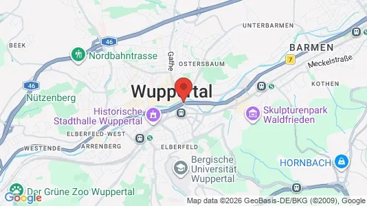 Büros zur Miete i Wuppertal – Foto von Google Street View