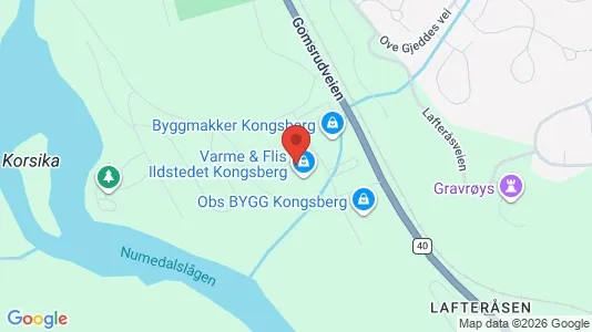 Lokaler til leie i Kongsberg – Bilde fra Google Street View