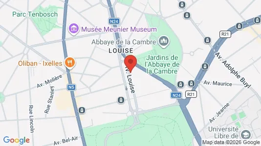 Kontorer til leie i Brussel Elsene – Bilde fra Google Street View