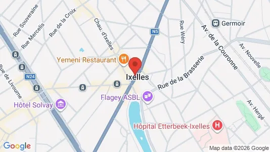 Kantorruimte te huur i Brussel Elsene - Foto uit Google Street View