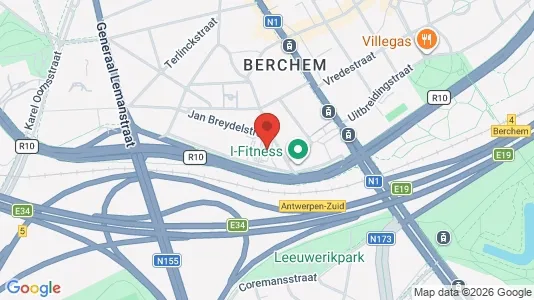 Office spaces for rent i Antwerp Berchem - kort over placeringen