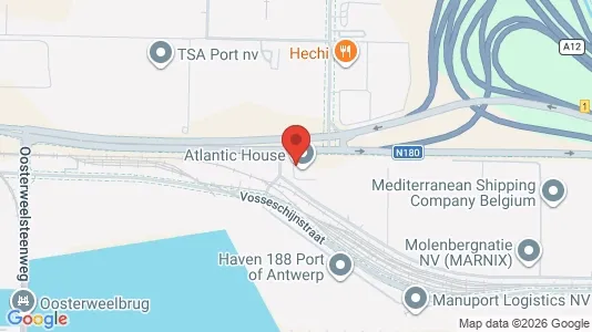 Kontorer til leie i Stad Antwerp - kort over placeringen