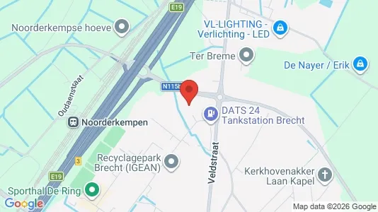 Toimistotilat Vuokrattavana i Brecht - Kuva Google Street Viewstä