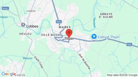 Toimistotilat Vuokrattavana i Thuin - Kuva Google Street Viewstä
