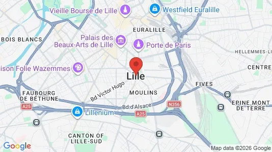 Kontorlokaler til leje i Lille - Foto fra Google Street View