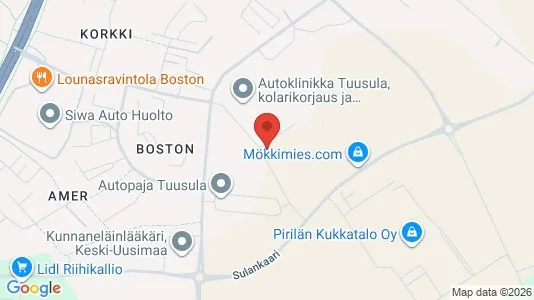 Verkstedhaller til leie i Tuusula – Bilde fra Google Street View
