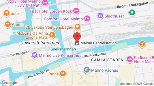 Kontorslokaler för uthyrning i Malmö Centrum – Foto från Google Street View