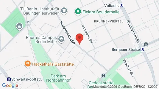 Kontorhoteller til leie i Berlin Mitte - kort over placeringen