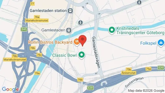 Kontorlokaler til leje i Gøteborg Ø - kort over placeringen