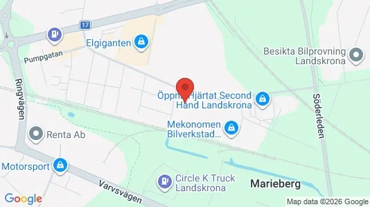 Kontorlokaler til leje i Landskrona - Foto fra Google Street View