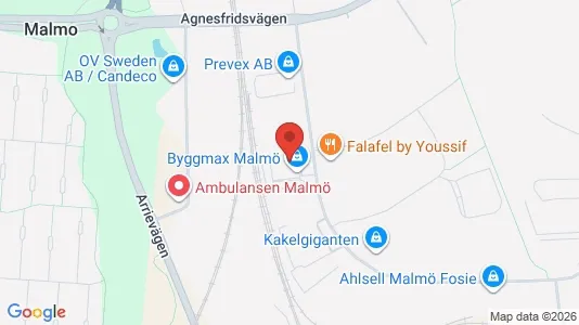 Varastot Vuokrattavana i Fosie - Kuva Google Street Viewstä