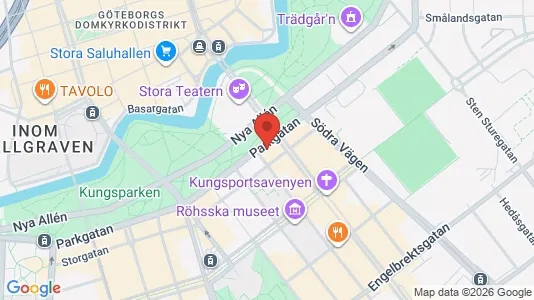 Kontorslokaler för uthyrning i Göteborg Centrum - kort over placeringen
