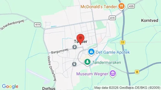 Kaupat Vuokrattavana i Tønder - Kuva Google Street Viewstä