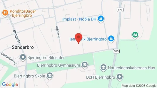 Coworking-tilat Vuokrattavana i Bjerringbro - Kuva Google Street Viewstä