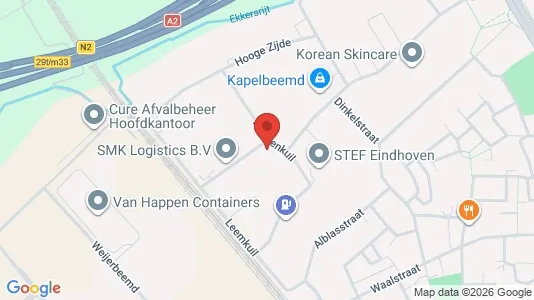 Industrial properties for rent i Eindhoven - kort over placeringen