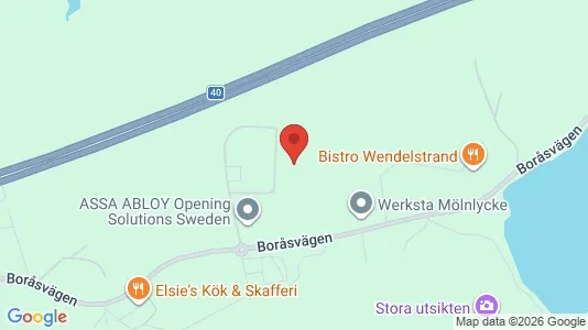Lager til leie i Göteborg Ø - kort over placeringen