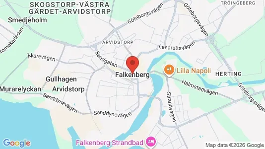 Ravintolat Vuokrattavana i Falkenberg - Kuva Google Street Viewstä
