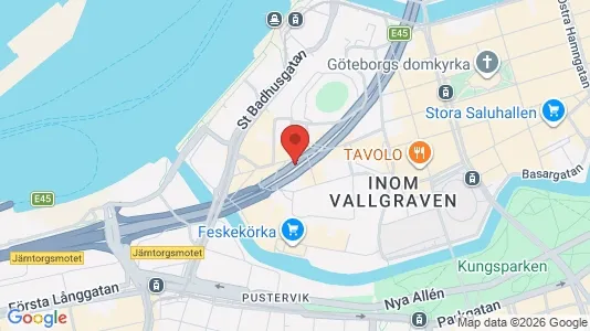 Kontorer til leie i Göteborg Sentrum - kort over placeringen