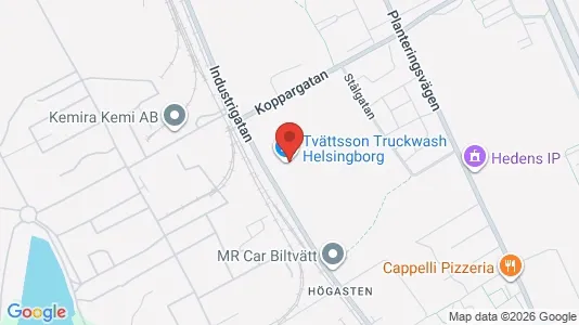 Lagerlokaler för uthyrning i Helsingborg – Foto från Google Street View
