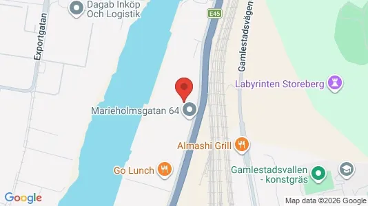 Lagerlokaler til leje i Gøteborg Ø - Foto fra Google Street View