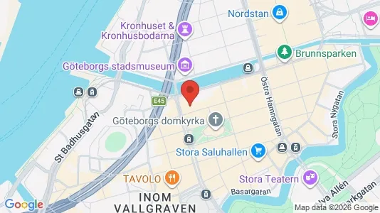 Kontorer til leie i Göteborg Sentrum - kort over placeringen