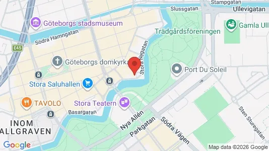 Kontorlokaler til leje i Gøteborg Centrum - kort over placeringen