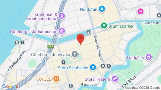 Kontorer til leie i Göteborg Sentrum - kort over placeringen