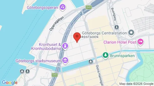 Kontorer til leie i Göteborg Sentrum - kort over placeringen