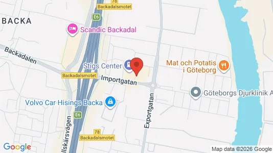 Kontorlokaler til leje i Gøteborg Ø - kort over placeringen