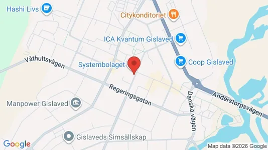 Toimistotilat Vuokrattavana i Gislaved - Kuva Google Street Viewstä