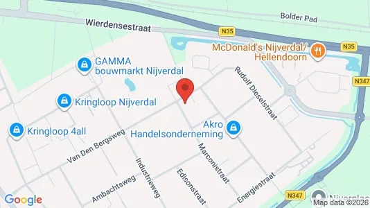 Toimistotilat Vuokrattavana i Hellendoorn - Kuva Google Street Viewstä