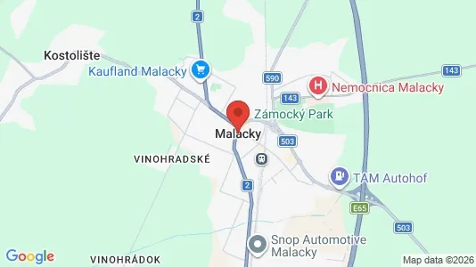 Ravintolat Vuokrattavana i Malacky - Kuva Google Street Viewstä