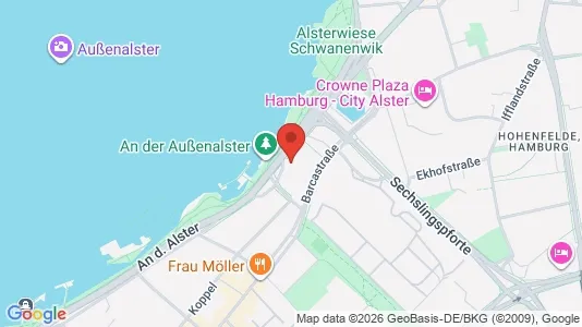 Kontorhoteller til leje i Hamborg Mitte - kort over placeringen