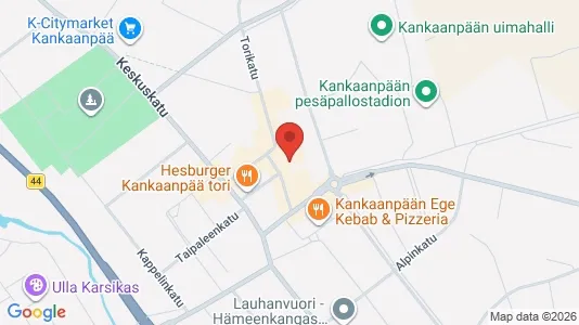 Lokaler til leie i Kankaanpää - kort over placeringen