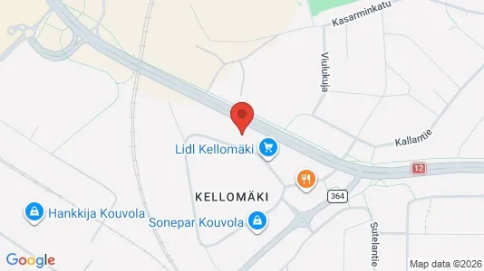Lokaler til leje i Kouvola - kort over placeringen