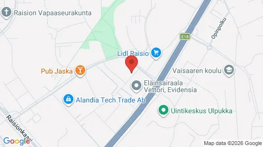 Gewerbeflächen zur Miete i Raisio – Foto von Google Street View
