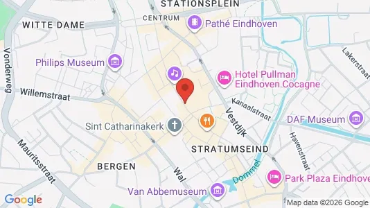 Kontorer til leie i Eindhoven - kort over placeringen