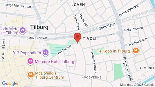 Office spaces for rent i Tilburg - kort over placeringen