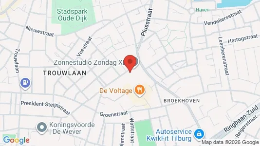 Office spaces for rent i Tilburg - kort over placeringen
