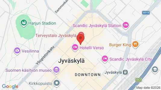 Toimistotilat Vuokrattavana i Jyväskylä - kort over placeringen